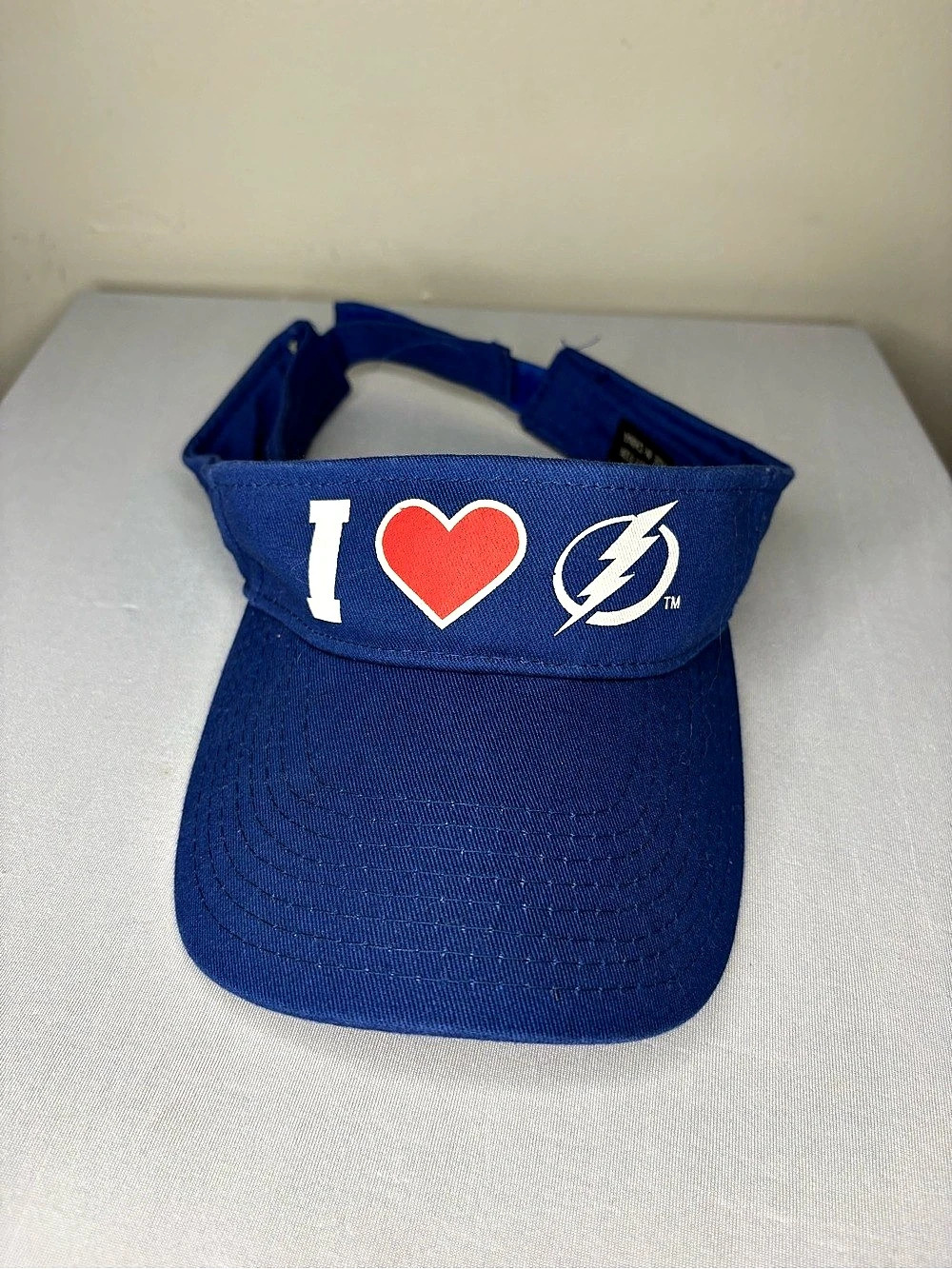 10 I Love Tampa Bay Lightning Blue Visor